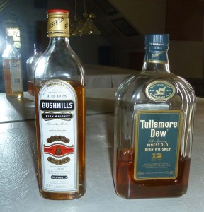 Bushmills and Tullamore Dew