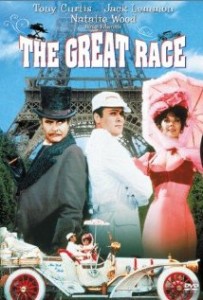 The Great Race starred Jack Lemmon as Professor Fat, Tony Curtis as the Great Leslie and Natalie Wood as Maggie DuBois
